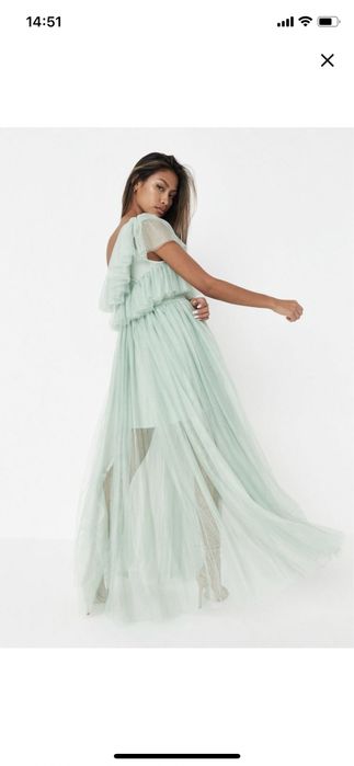 Rochie lunga din tull