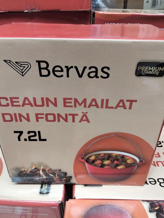 Lot ceaune de fontă emailate premium