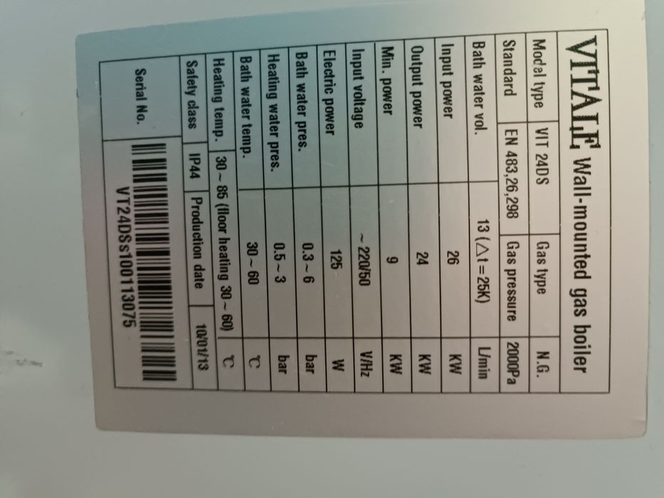 Двухконтурны катёль Виталик