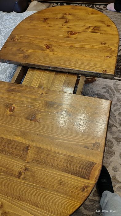 Дървена разтегателна маса