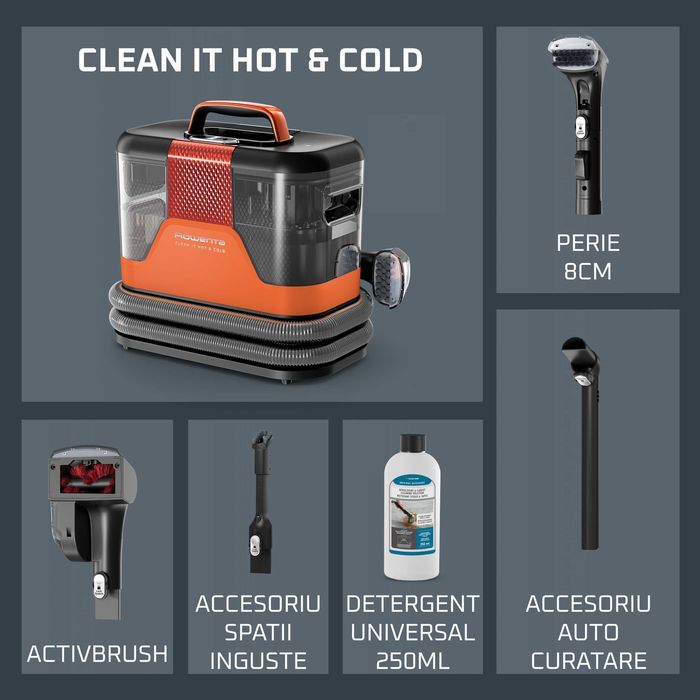 Aspirator cu spalare insertie extractie rowenta clean it IN7011F0