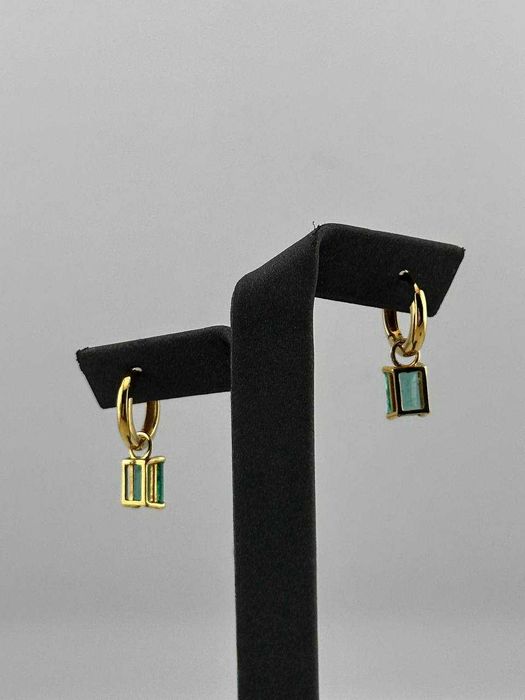 Серьги с изумрудами 1,45 карат