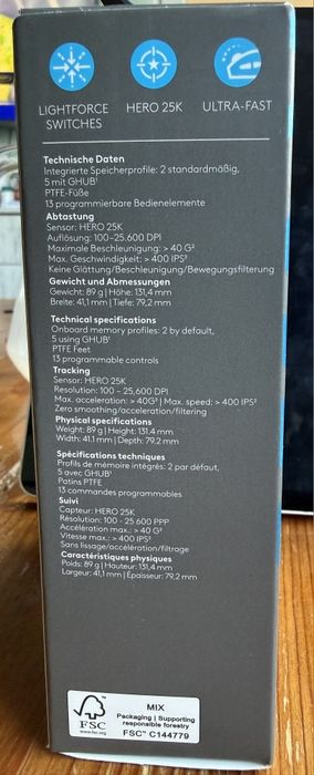 Logitech G502 X (геймърска мишка)