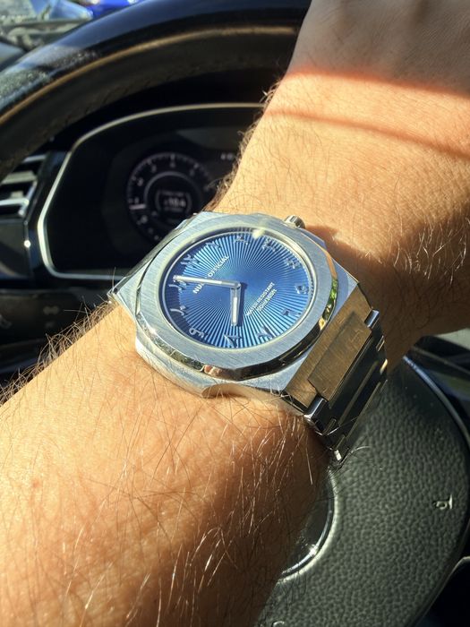 Montre Slim 38 Blue Dial – Full Set