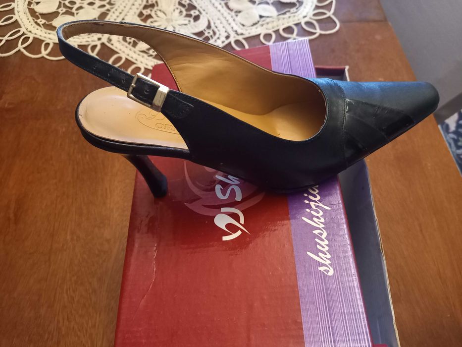 Pantofi dama piele cu toc