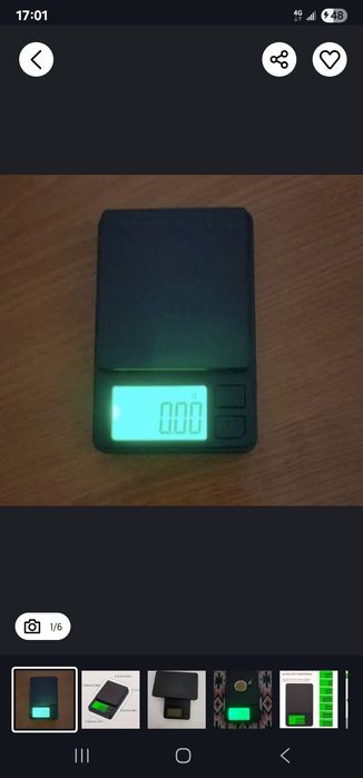 Cantar pentru bijuterii - 500 g/ 0,01 - NOU