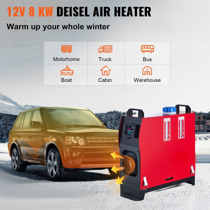 Incalzitor Diesel 12V 5KW LCD & Control Remot 1 Gat
