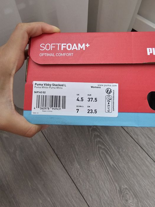 Adidași PUMA damă, albi