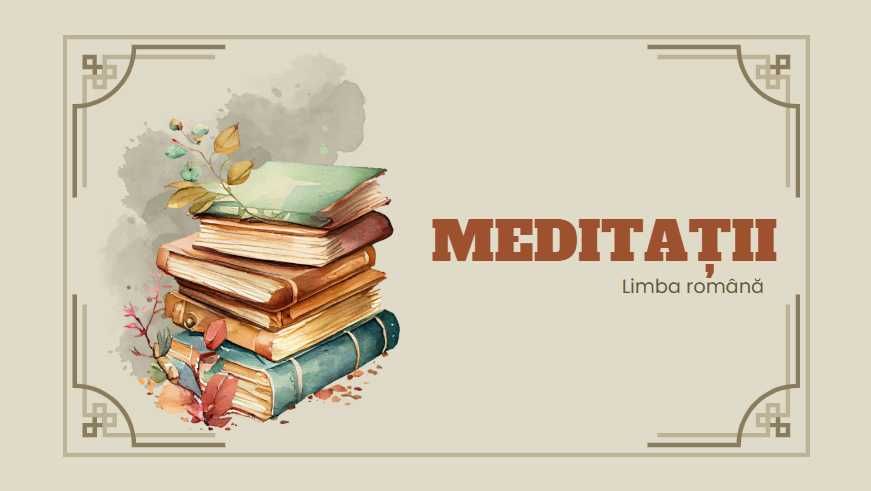 Meditații- Limba română