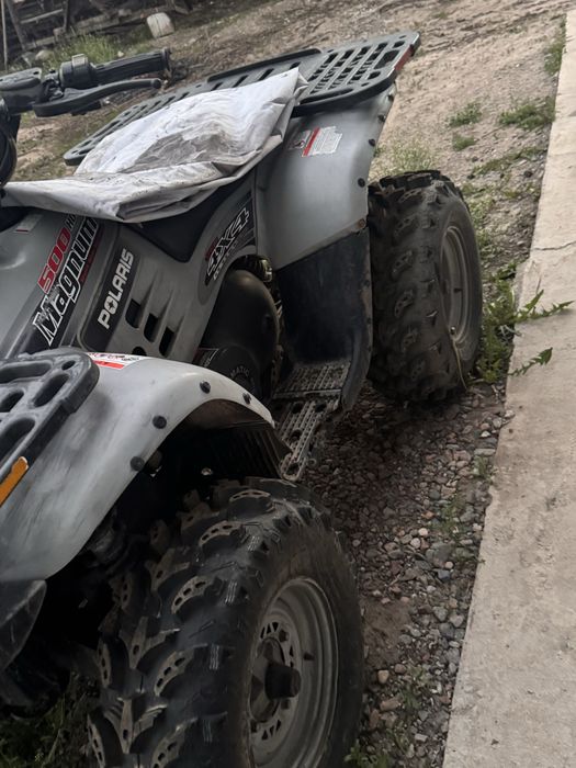 Полярис 500 кубовый на полном ходу