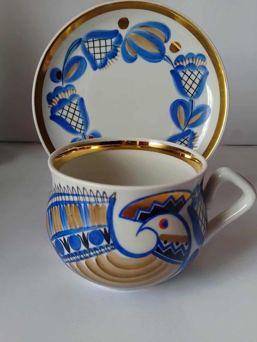 Руски порцелан Вербилки чаша за чай