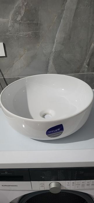 Lavoar rotund pe blat nou Cersanit Moduo 40 cm