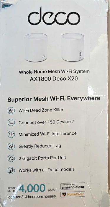 2 Pack Deco X20 Wi-Fi 6 – Быстрая и стабильная Wi-Fi Mesh система!