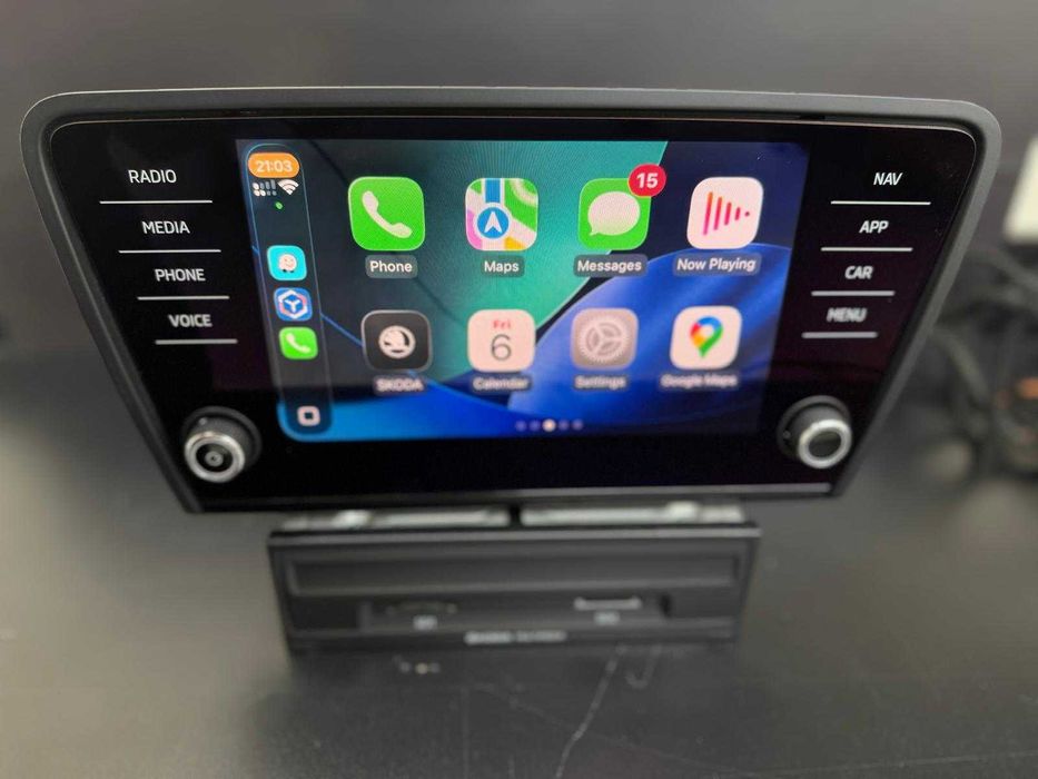 Navigatie + Display MIB 2 DISCOVER SKODA OCTAVIA CarPlay Android Auto