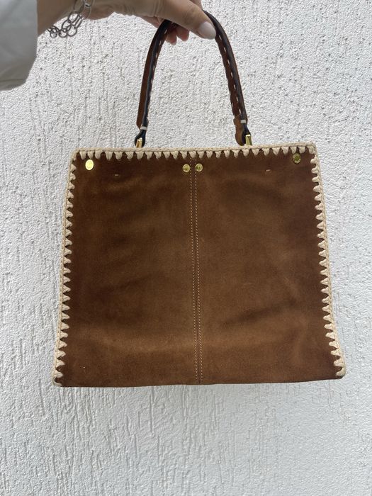 Geanta Fendi piele suede