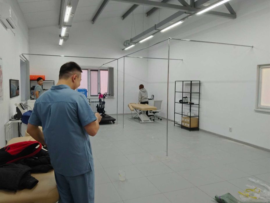 Каркас для ширмы из хромированной трубы