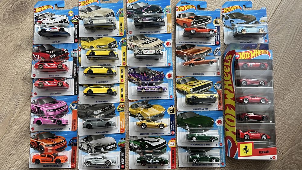 Hot wheels skyline ferrari audi buick bmw porsche mustang TH