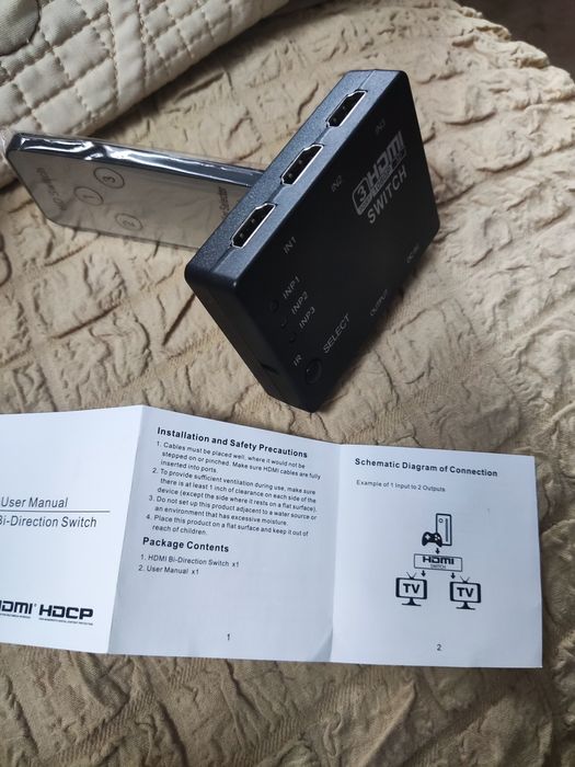 HDMI переключатель новый