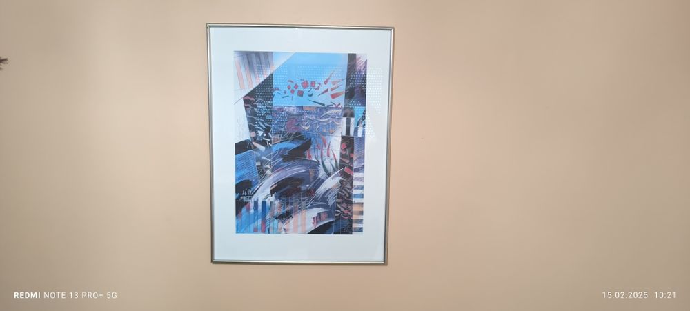 Абстрактен модерен колаж" Jumping colors"