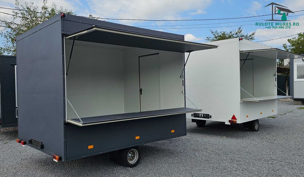 Rulota comerciala fast food , Coffe, patiserie 3m -750kg