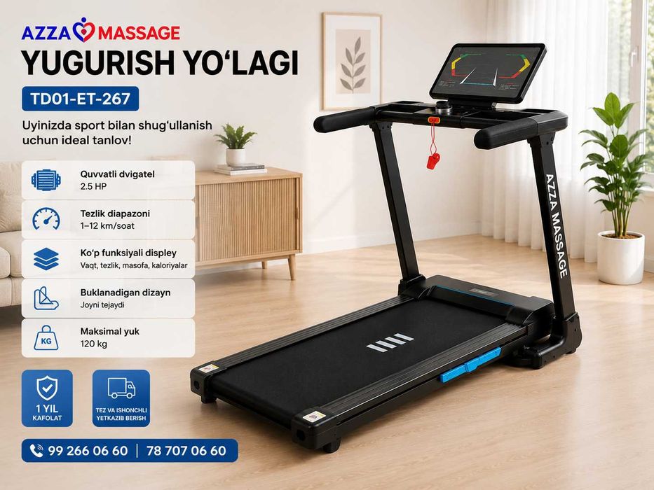 Uyingizda yugurish yo'lagi bilan o'z fitness zalingizni yarating