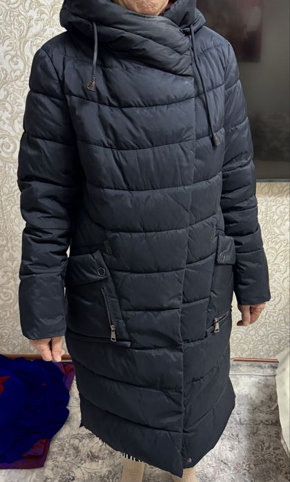 Куртка зимняя темно синяя 48 размер