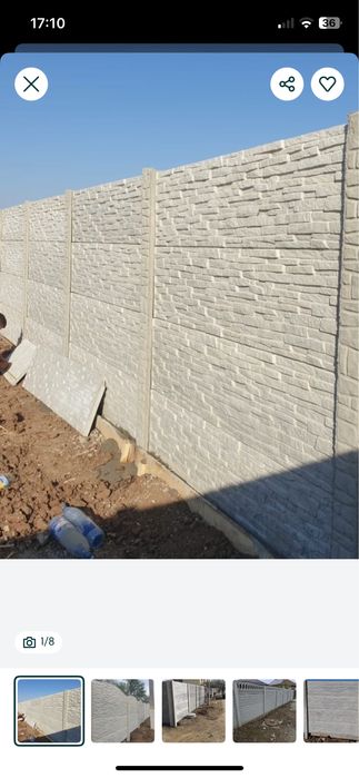 Gard beton prefabricat