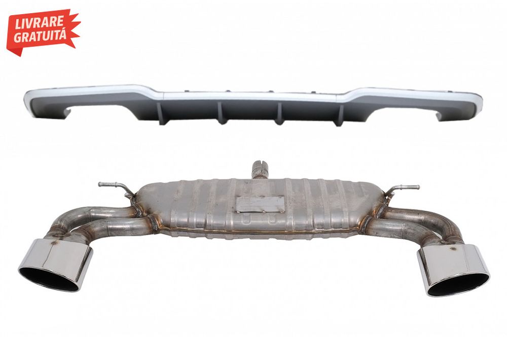 Difuzor Bara Spate cu Sistem de evacuare Audi A3 8V Facelift (2016-201