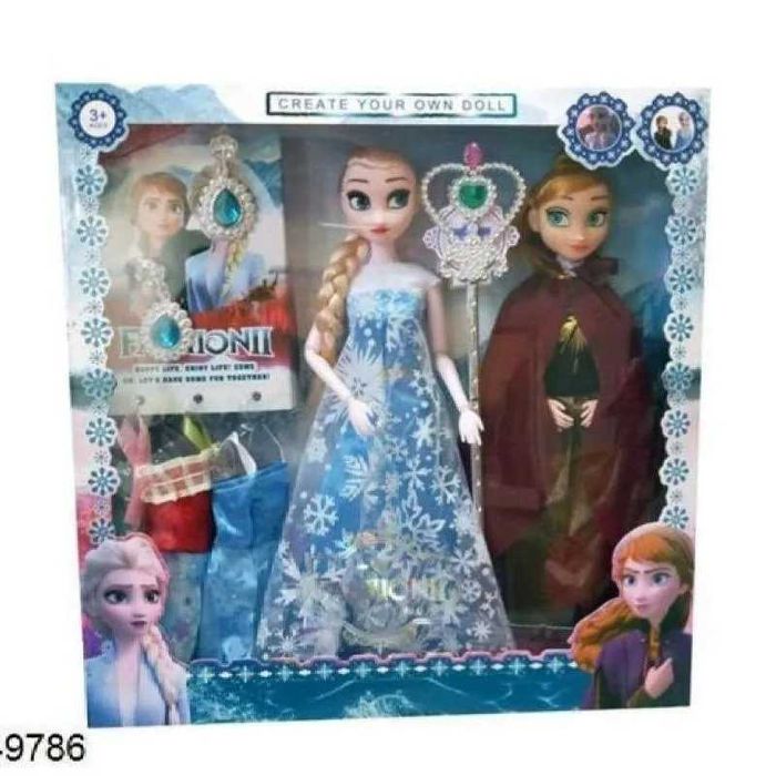 Комплект 30см Кукли Елза и Анна Замръзналото кралство с Аксесоари