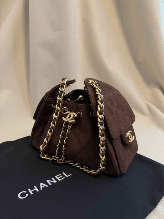 Geanta chanel hobo bag piele naturala