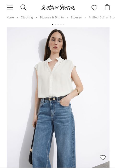 Блуза с рюшами & Other stories размер Л