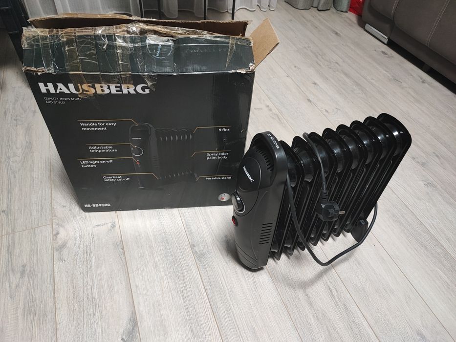 Calorifer electric pe ulei 1000W, nou, perfect functional