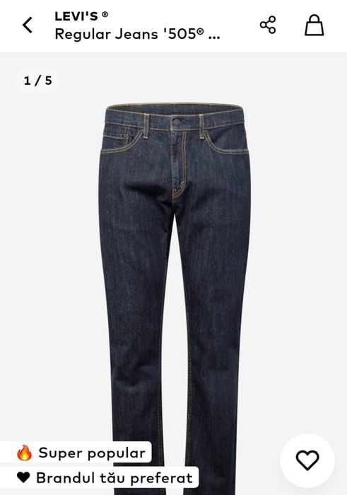 Două perechi blugi Levi's