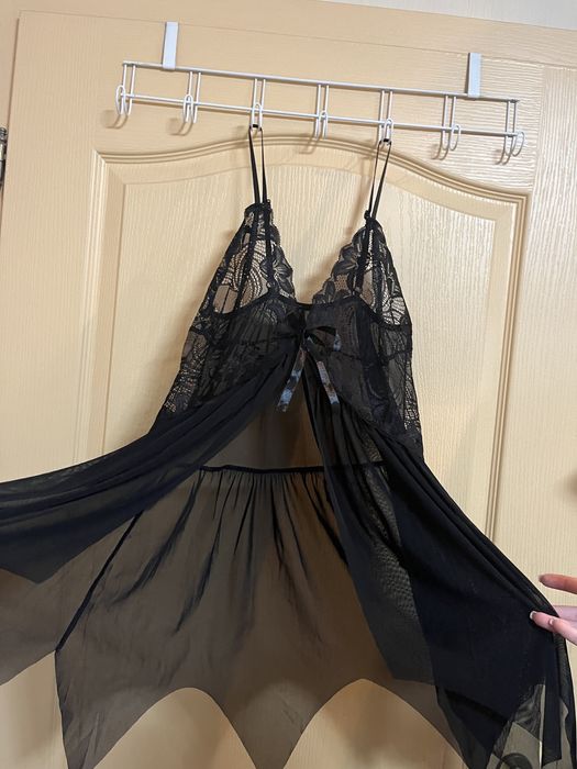 Секси черна нощница