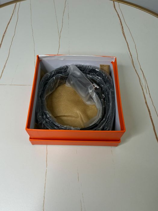 Curea Hermès Paris Leather Belt – Model H Buckle, Nouă la Cutie