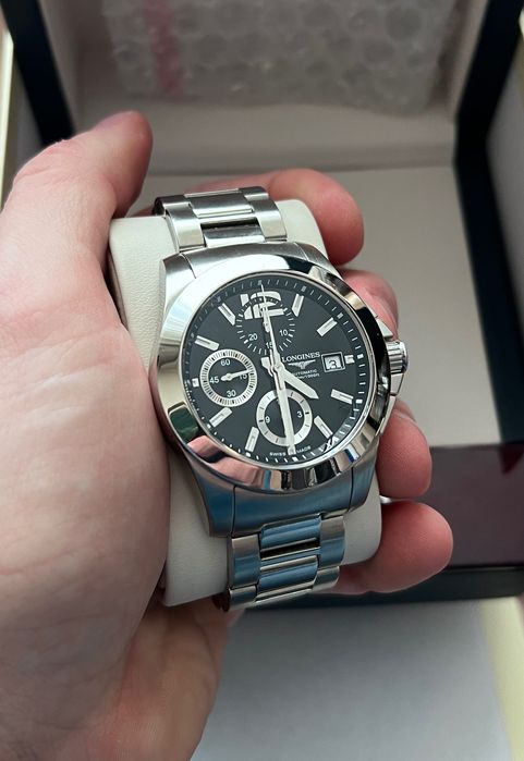Longines Conquest 41mm Valjoux 7750 300m Chronograph L3.662.4.56.6