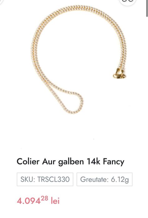 Colier tennis și cruce