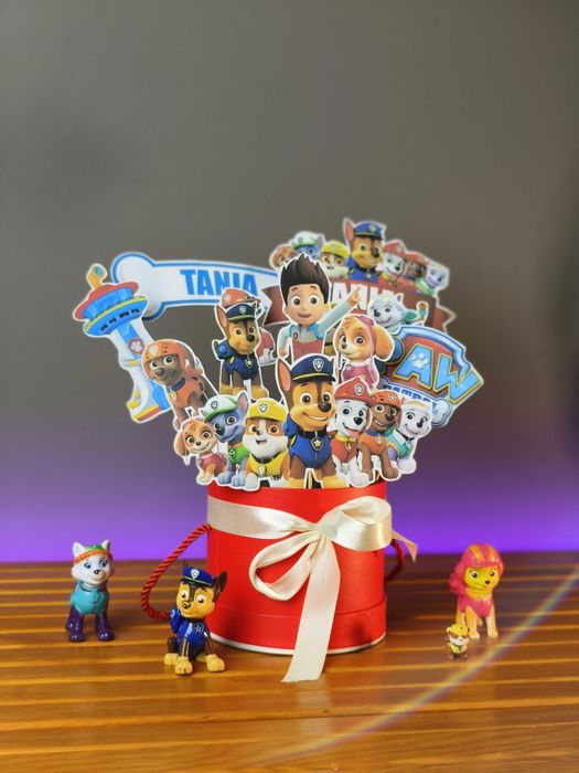 Toppere tort cu tema Patrula catelusilor+ TRANSPORT GRATUIT