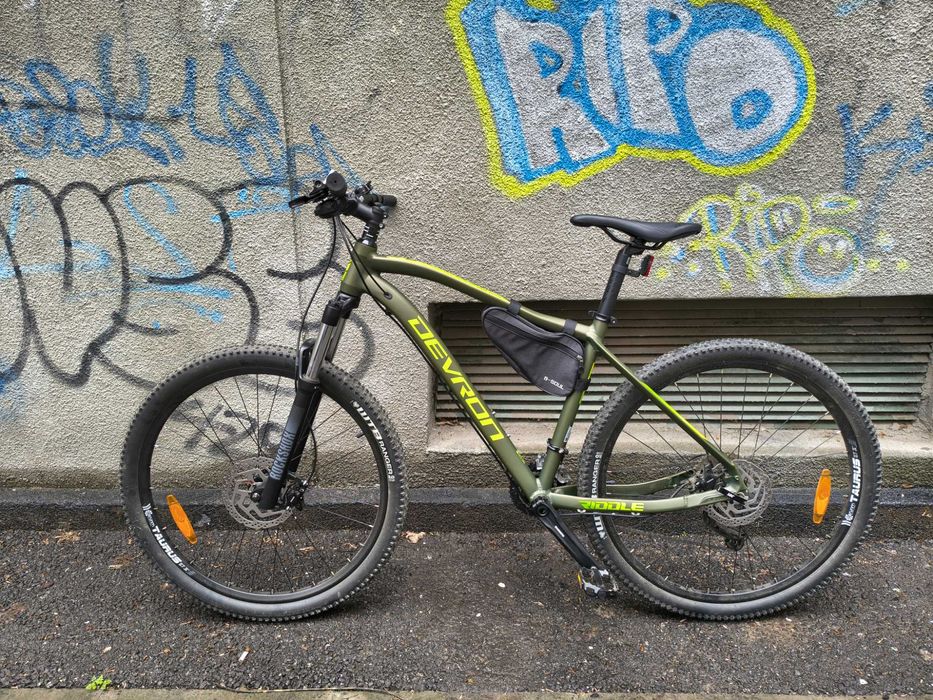 Bicicleta MTB Devron Riddle RM 3.7 furca RockShox Judy 120 mm 2 x 9 Shimano Alivio (ca noua)