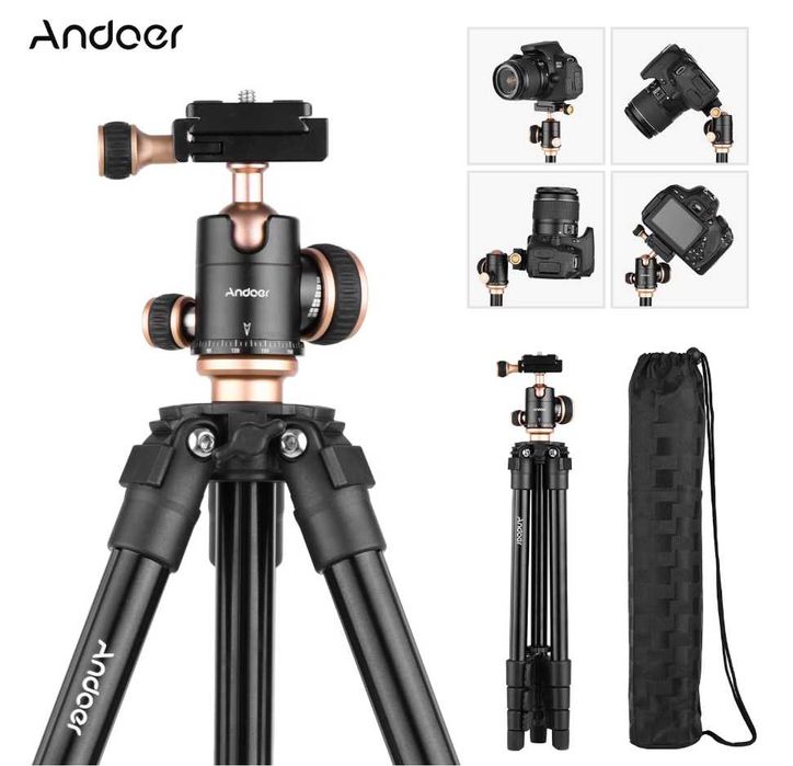 Висококачествен статив / трипод Andoer с панорамна глава