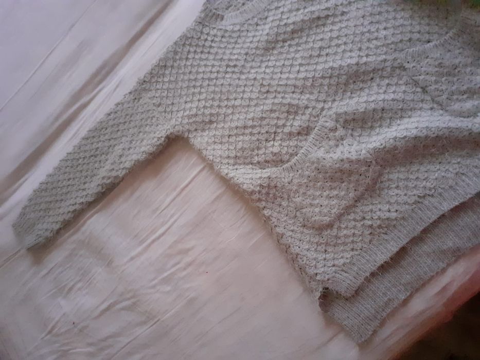 Pulover dama oversize asimetric