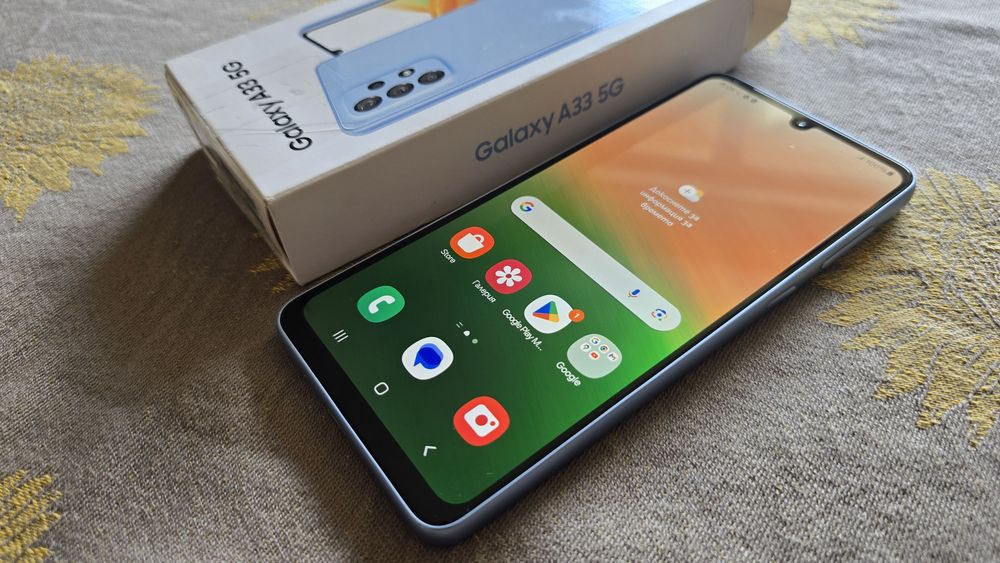 Samsung Galaxy A33 5G 128GB/6GB Awesome Blue – Перфектен