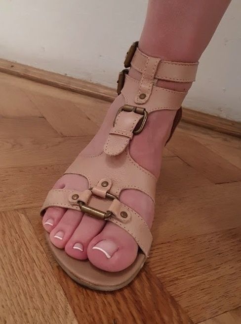 Sandale piele bej - Bata , marimea 37