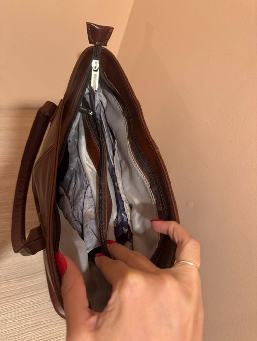 Дамска чанта от естествена кожа