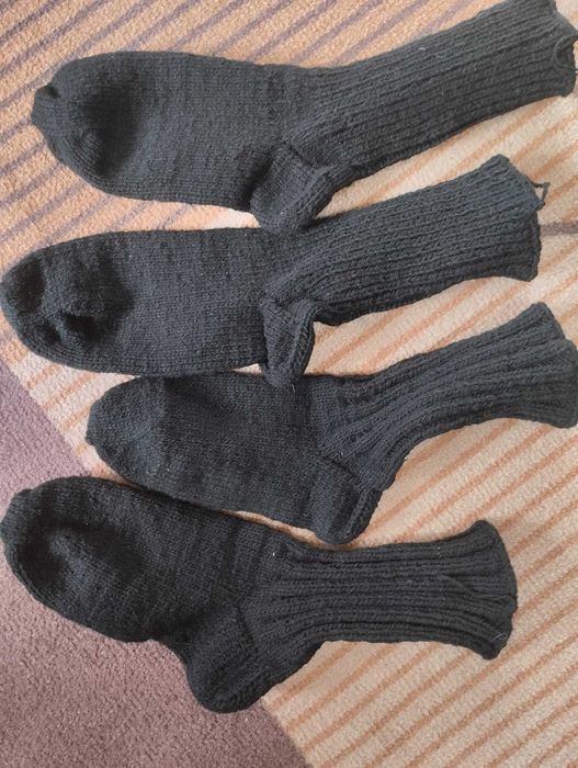 Ръчно плетени от естествена вълна ЧОРАПИ