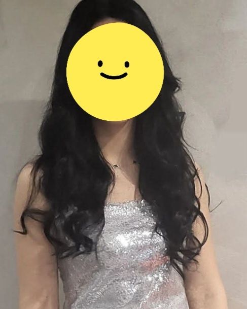 Натурално кестенява коса на треси