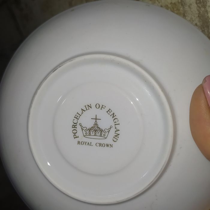 Тарелка блюдце винтаж фарфор с позолотой