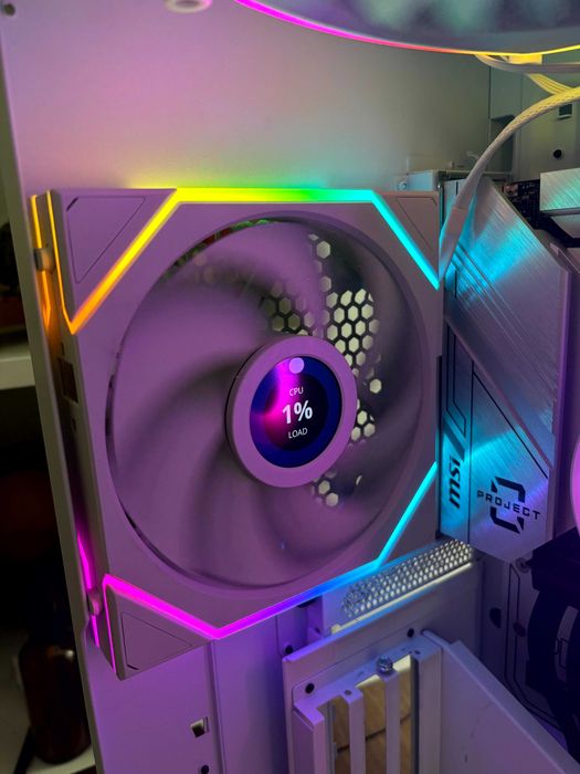 Вентилатор Lian Li UNI FAN TL LCD 140 RGB White + TL контролер