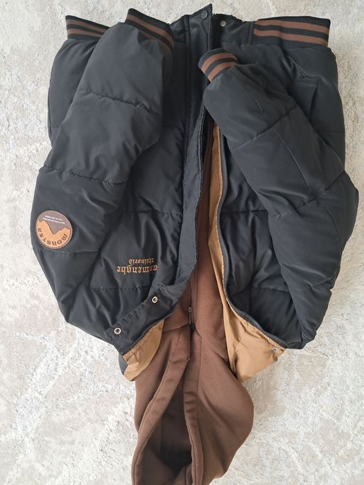 Куртка черно-коричневая