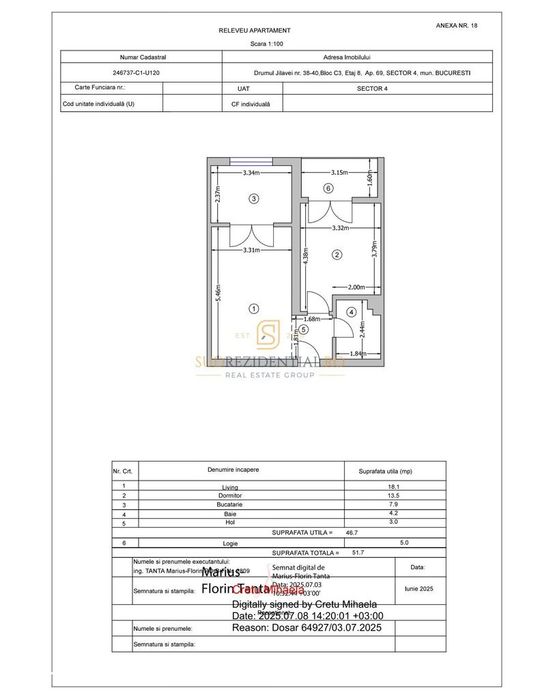 2 camere | Mobilat | Parcare | Apărătorii Patriei